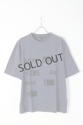 {SOLD}ANN DEMEULEMEESTER アンドゥムルメステール T-SHIRT JERRY INDIGO+PRINT{2007-3801-226-059-BLU-BJS}