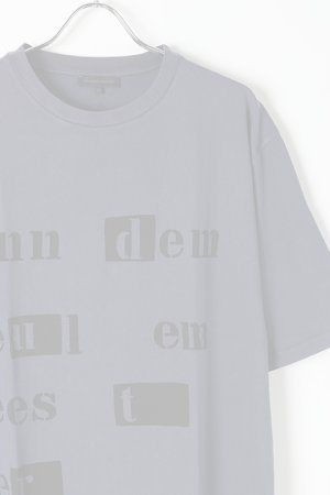 画像2:   ANN DEMEULEMEESTER アンドゥムルメステール T-SHIRT JERRY INDIGO+PRINT {2007-3801-226-059-BLU-BJS}  :20073801226-BL-XS 