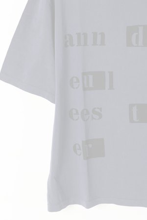 画像3:   ANN DEMEULEMEESTER アンドゥムルメステール T-SHIRT JERRY INDIGO+PRINT {2007-3801-226-059-BLU-BJS}  :20073801226-BL-XS 