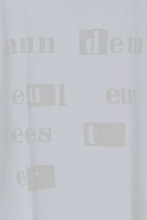 画像4:   ANN DEMEULEMEESTER アンドゥムルメステール T-SHIRT JERRY INDIGO+PRINT {2007-3801-226-059-BLU-BJS}  :20073801226-BL-XS 