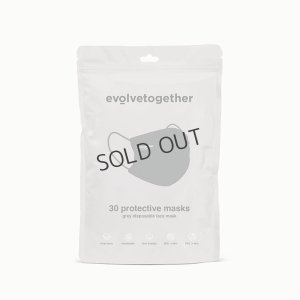 画像10: {SOLD}evolvetogether イヴォルブトゥギャザー GRAY（30 face masks pack｜30枚入り）{-BCS}