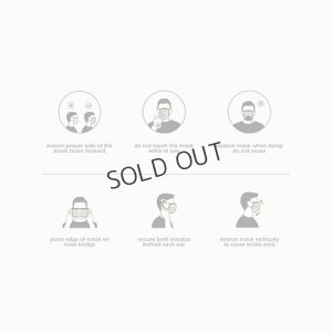 画像11: {SOLD}evolvetogether イヴォルブトゥギャザー GRAY（30 face masks pack｜30枚入り）{-BCS}