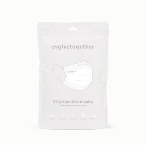 画像4:   evolvetogether イヴォルブトゥギャザー WHITE（30 face masks pack｜30枚入り）{-BCS}
