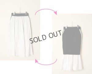 画像10: {SOLD}ダブスタ ダブルスタンダードクロージング｜DOUBLE STANDARD CLOTHING １４G3Pミラノリブ×タフタリバーシブルスカート{-BCA}