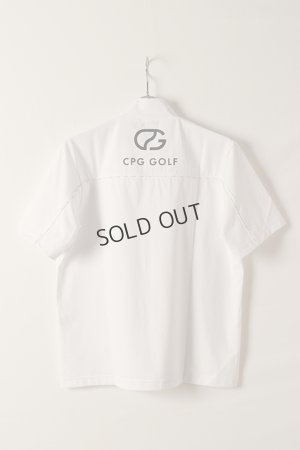画像6: CPG GOLF シーピージーゴルフ ロゴパイピングつきモックネックシャツ{-BDS}