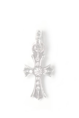 画像1:   CHROME HEARTS クロムハーツ CHクロス ベビーファット パヴェダイヤチャーム シルバー {-BES}  :CH202501-13-SLV-F 
