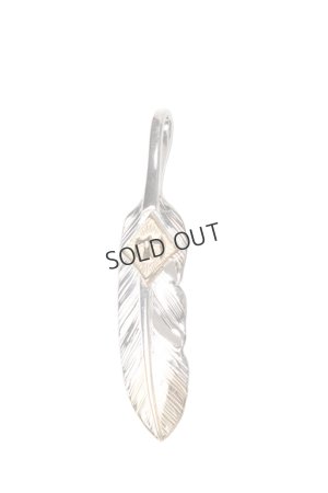 画像1: {SOLD}Taro Washimi タロウ ワシミ 鷲見太郎 S feather K18 top 01/M K18 eagle metal{-BES}{E-14}{E-36}