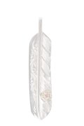   Taro Washimi タロウ ワシミ 鷲見太郎 L arabesque flight feather 01/S K18 flower metal/ruby 2mm {-BES}  {E-21}  :WT-202504_21-F 