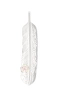 Taro Washimi タロウ ワシミ 鷲見太郎 L arabesque flight feather 02/S K18 flower metal/ruby 2mm{-BES}{E-22}