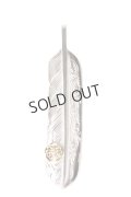 {SOLD}Taro Washimi タロウ ワシミ 鷲見太郎 L arabesque flight feather 02/S K18 flower metal/diamond 2mm{-BES}