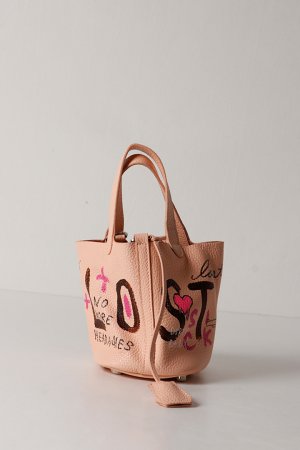 画像4: guernika ゲルニカ Cube Bag / size MINI / Peach pink{E-}{GR-MCB-1-BEA}