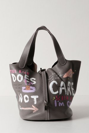 画像1: guernika ゲルニカ Cube Bag / size L / Gray{E-}{GR-CB-1-BEA}