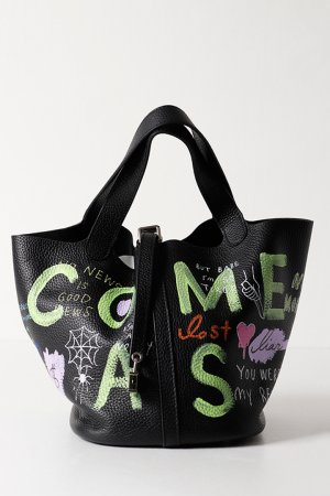 画像1: guernika ゲルニカ Cube Bag / size L / Black{E-}{GR-CB-1-BEA}