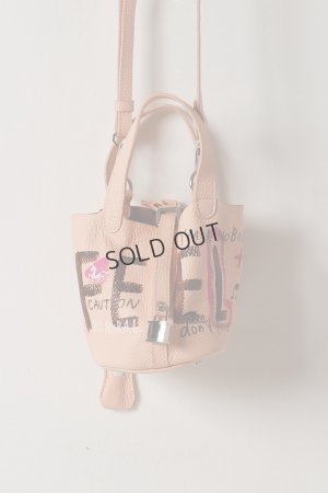 画像1: {SOLD}guernika ゲルニカ Cube Bag / size MINI / Peach pink{E-}{GR-MCB-1-BEA}