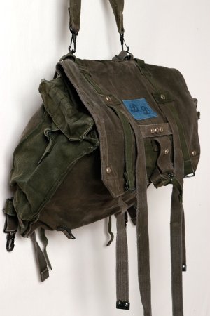 画像2: DENIM DOCTORS デニムドクターズ 2WAY MILITARY STUDS BAGPACK{-BEA}