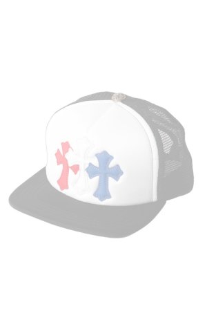 画像1:   CHROME HEARTS クロムハーツ トリコロール セメタリー キャップ {-BFS}  :CH202606-02-F 