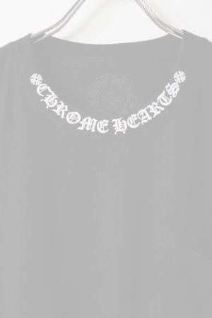 画像2:   CHROME HEARTS クロムハーツ ネックロゴ S/S Tシャツ {-BFS}  :CH202606-06-XL 