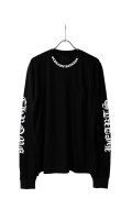 CHROME HEARTS クロムハーツ ネックロゴ L/S Tシャツ{-BFS}