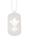   CHROME HEARTS クロムハーツ DOG TG-CH FLEUR-SLV-Ncklce／フレア ドッグタグ ペンダント {-BFS}  :CH202606-24-F 