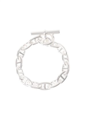 画像1:   ★海外買付 新品 インボイス付 HERMES エルメス Bracelet Chaine d'Ancre／シェーヌダンクル 14コマ{-BFS}