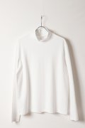 ATTACHMENT アタッチメント コットンダブルフェイススリムフィットハイネックL/Sカットソー{-BFA}
