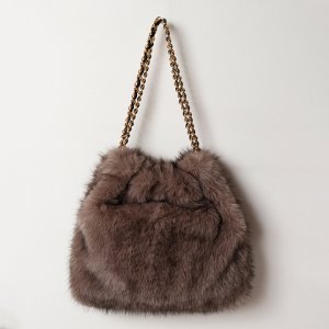 画像1: VIOLAd'ORO ヴィオラドーロ FUR BAG{-BFA}