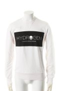 【 50%OFF セール｜42,900円→21,450円】 HYDROGEN ハイドロゲン LOGO SWEATSHIRT{210-10139001-100-AEA}