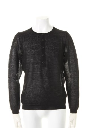 画像1: 【 30%OFF セール｜118,800円→83,160円】 ANN DEMEULEMEESTER アンドゥムルメステール KNIT MARVEL BLACK{2101141011-013(1414014256)-ADS}