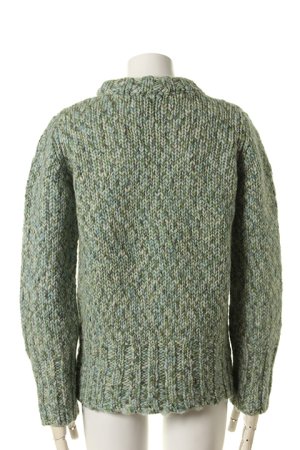 画像2: ANN DEMEULEMEESTER アンドゥムルメステール KNIT FILLMORE TURQUOISE MELANGE{1602-4032-260-055-AFA}