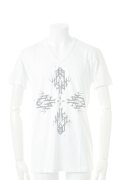  {SOLD} ANN DEMEULEMEESTER アンドゥムルメステール TOP SERAPHIN WHITE + PRINT PRIDE BLACK {2101332011-004(132-3855/220)-ACA}  :2101332011-004-7 