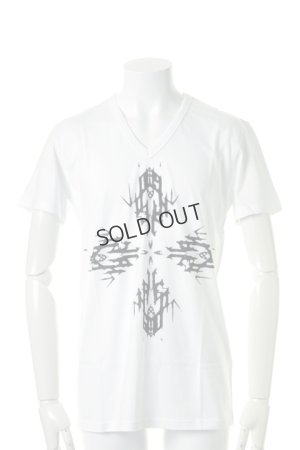 画像1: {SOLD}ANN DEMEULEMEESTER アンドゥムルメステール TOP SERAPHIN WHITE + PRINT PRIDE BLACK{2101332011-004(132-3855/220)-ACA}