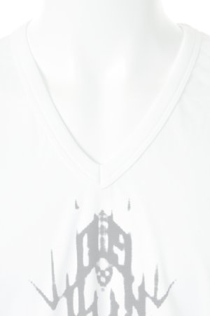 画像3:  {SOLD} ANN DEMEULEMEESTER アンドゥムルメステール TOP SERAPHIN WHITE + PRINT PRIDE BLACK {2101332011-004(132-3855/220)-ACA}  :2101332011-004-7 
