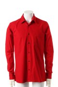 ANN DEMEULEMEESTER アンドゥムルメステール SHIRT GRATTE RED{21-01-852024-00/152-3610-154-AEA}