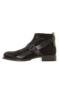 ANN DEMEULEMEESTER アンドゥムルメステール SHOES ARGO NERO+VITELLO OLIO LAVATO NERO{1602-4202-355-099-AFA}