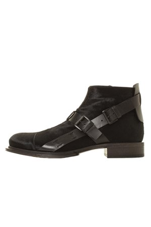 画像1: 【 30%OFF セール｜250,800円→175,560円】 ANN DEMEULEMEESTER アンドゥムルメステール SHOES ARGO NERO+VITELLO OLIO LAVATO NERO{1602-4202-355-099-AFA}