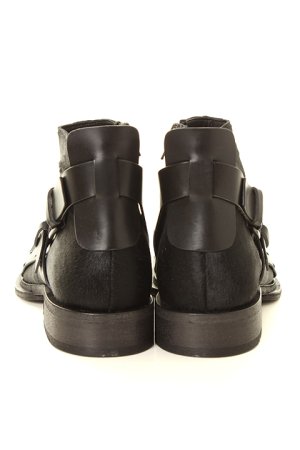 画像3: 【 30%OFF セール｜250,800円→175,560円】 ANN DEMEULEMEESTER アンドゥムルメステール SHOES ARGO NERO+VITELLO OLIO LAVATO NERO{1602-4202-355-099-AFA}