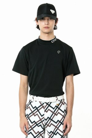 画像1: 【 ポイント10倍 】【24SS新作】CPG GOLF シーピージーゴルフ モックネックSS（ショートスリーブ）{-BDS}