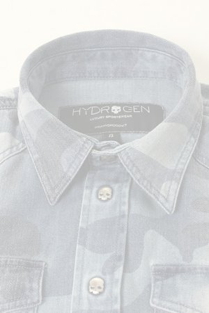 画像3:   ★KIDS/BABY★ HYDROGEN KIDS ハイドロゲン キッズ MILITARY DENIM AVVOCATO SHIRT{212-31659003-505-AFA}