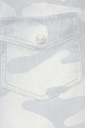 画像4:   ★KIDS/BABY★ HYDROGEN KIDS ハイドロゲン キッズ MILITARY DENIM AVVOCATO SHIRT{212-31659003-505-AFA}