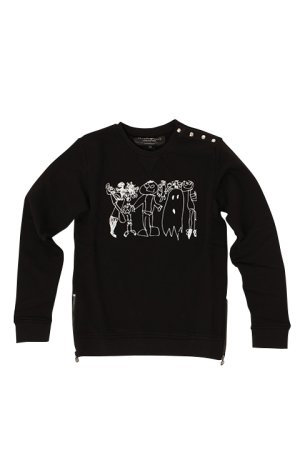 画像1: ★KIDS/BABY★ HYDROGEN KIDS ハイドロゲン キッズ MONSTER PARTY CREWNECK SWEAT SHIRT{212-31739001-150-AFA}