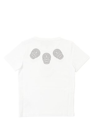画像2:   ★KIDS/BABY★ HYDROGEN KIDS ハイドロゲン キッズ LTD ROUND SKULL T-SHIRT{212-21941001-100-AFS}