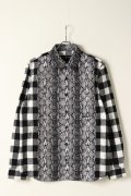 【 50%OFF セール｜35,200円→17,600円】 roarguns ロアーガンズ PYTHON×CHECK SHIRTS{-BAA}