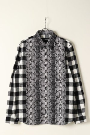 画像1: roarguns ロアーガンズ PYTHON×CHECK SHIRTS{-BAA}