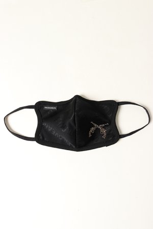 画像1: roarguns ロアーガンズ NEW LOVE AND PEACE JACQUARD MASK BLACK / G.SHADOW{-BAS}