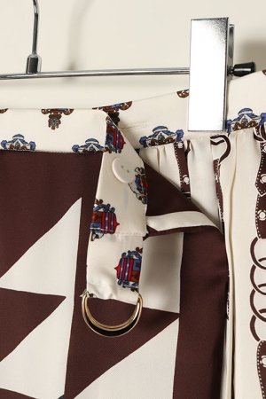 画像13: 【 40%OFF セール42,900円→25,740円】 グレースコンチネンタル｜GRACE CONTINENTAL グレースクラス GRACE CLASS コンビツイルプリントスカート{0221321091-21BRW-BAA}