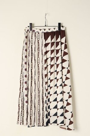 画像14: 【 40%OFF セール42,900円→25,740円】 グレースコンチネンタル｜GRACE CONTINENTAL グレースクラス GRACE CLASS コンビツイルプリントスカート{0221321091-21BRW-BAA}