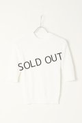 {SOLD}グレースコンチネンタル｜GRACE CONTINENTAL グレースクラス GRACE CLASS 細リブニットトップ{0222343132-01WHT-BBA}