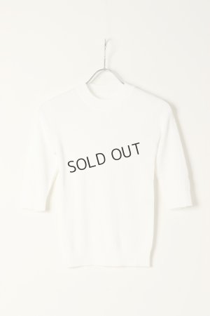 画像1: {SOLD}グレースコンチネンタル｜GRACE CONTINENTAL グレースクラス GRACE CLASS 細リブニットトップ{0222343132-01WHT-BBA}