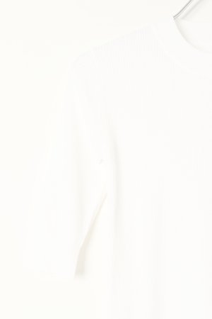 画像3:   グレースコンチネンタル｜GRACE CONTINENTAL グレースクラス GRACE CLASS 細リブニットトップ{0222343132-01WHT-BBA}