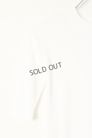 画像3: {SOLD}グレースコンチネンタル｜GRACE CONTINENTAL グレースクラス GRACE CLASS 細リブニットトップ{0222343132-01WHT-BBA}